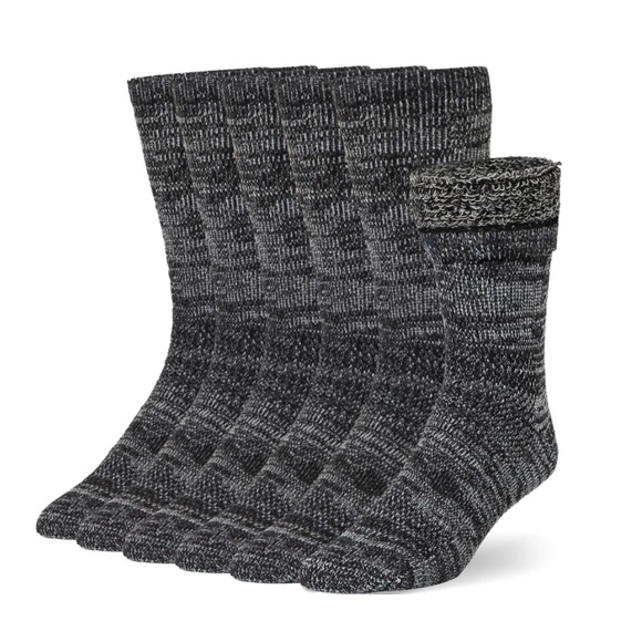 Other - Black and Gray 3 Pack Wool Thermal Socks Size M-L